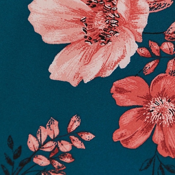 🌼TORRID Teal Floral Print Beautiful Kimono🌼 - Picture 13 of 16